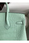 Hermes Birkin 25 Retourne Handmade Bag In Vert D'eau Matte Alligator Leather  Replica