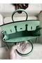 Hermes Birkin 25 Retourne Handmade Bag In Vert D'eau Matte Alligator Leather  Replica
