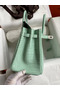Hermes Birkin 25 Retourne Handmade Bag In Vert D'eau Matte Alligator Leather  Replica
