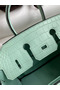 Hermes Birkin 25 Retourne Handmade Bag In Vert D'eau Matte Alligator Leather  Replica