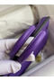 Hermes Birkin 25 Retourne Handmade Bag In Violet Clemence Leather  Replica