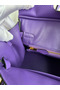 Hermes Birkin 25 Retourne Handmade Bag In Violet Clemence Leather  Replica