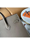 Hermes Birkin 25 Sellier Handmade Bag In Taupe Epsom Calfskin  Replica