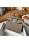 Hermes Birkin 25 Sellier Handmade Bag In Taupe Epsom Calfskin  Replica