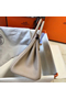 Hermes Birkin 25cm Bag In Beige Clemence Leather GHW  Replica