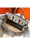 Hermes Birkin 25cm Bag In Beige Clemence Leather GHW  Replica