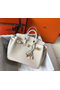 Hermes Birkin 25cm Bag In Beton Clemence Leather GHW  Replica