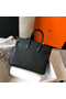 Hermes Birkin 25cm Bag In Black Clemence Leather GHW  Replica