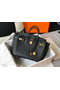 Hermes Birkin 25cm Bag In Black Clemence Leather GHW  Replica