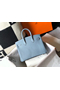 Hermes Birkin 25cm Bag In Blue Lin Clemence Leather GHW  Replica