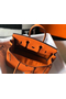 Hermes Birkin 25cm Bag In Orange Clemence Leather GHW  Replica