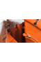 Hermes Birkin 25cm Bag In Orange Clemence Leather GHW  Replica