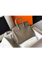 Hermes Birkin 25cm Bag In Taupe Embossed Crocodile Leather  Replica