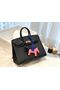 Hermes Birkin 25CM Epsom Bag Original Leather H25E Black  Replica