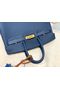 Hermes Birkin 25CM Togo Bag Original Leather H25E Dark Blue  Replica