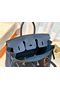 Hermes Birkin 25CM Togo Bag Original Leather H25E Dark Blue  Replica