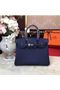 Hermes Birkin 25CM Togo Bag Original Leather H25E Navy  Replica