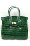 Hermes Birkin 25CM Tote Bag Croco Leather H25TCO Green  Replica