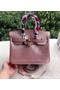 Hermes Birkin 25CM Tote Bag Croco Leather H25TCO Pink  Replica