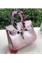 Hermes Birkin 25CM Tote Bag Croco Leather H25TCO Pink  Replica
