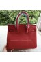 Hermes Birkin 25CM Tote Bag Litchi Leather H25T Red  Replica