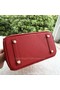 Hermes Birkin 25CM Tote Bag Litchi Leather H25T Red  Replica