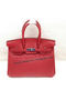 Hermes Birkin 25CM Tote Bag Original Leather H25T Red  Replica