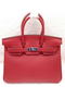 Hermes Birkin 25CM Tote Bag Original Leather H25T Red  Replica