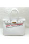 Hermes Birkin 25CM Tote Bag Original Leather H25T White  Replica