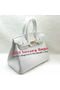 Hermes Birkin 25CM Tote Bag Original Leather H25T White  Replica