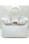 Hermes Birkin 25CM Tote Bag Original Leather H25T White  Replica
