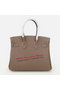 Hermes Birkin 25CM Tote Bags Dark Grey Original Leather Silver  Replica