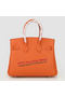 Hermes Birkin 25CM Tote Bags Orange Original Leather Gold  Replica