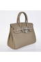 Hermes Birkin 25CM Tote Bags Togo Leather Dark Grey Silver  Replica