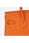 Hermes Birkin 25CM Tote Bags Togo Leather Orange Silver  Replica