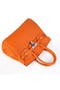 Hermes Birkin 25CM Tote Bags Togo Leather Orange Silver  Replica