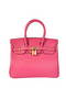 Hermes Birkin 25CM Tote Bags Togo Leather Peach Godlen  Replica