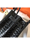 Hermes Birkin 30 Bag In Black Crocodile Porosus Shiny Skin  Replica