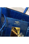 Hermes Birkin 30 Bag In Blue Electric Crocodile Niloticus Skin  Replica
