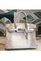Hermes Birkin 30 Bag In Himalaya Niloticus Crocodile Skin  Replica