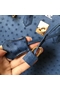 Hermes Birkin 30 Handmade Bag In Blue Ostrich Skin  Replica
