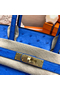Hermes Birkin 30 Handmade Bag In Blue Ostrich Skin  Replica