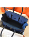 Hermes Birkin 30 Handmade Bag In Blue Ostrich Skin  Replica