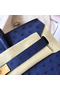 Hermes Birkin 30 Handmade Bag In Blue Ostrich Skin  Replica