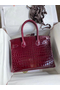 Hermes Birkin 30 Handmade Bag In Bordeaux Crocodile Niloticus Shiny  Replica