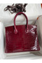 Hermes Birkin 30 Handmade Bag In Bordeaux Crocodile Niloticus Shiny Skin  Replica