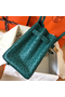 Hermes Birkin 30 Handmade Bag In Green Ostrich Skin  Replica