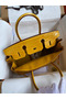Hermes Birkin 30 Handmade Bag In Jaune Ambre Crocodile Niloticus Shiny Skin  Replica