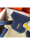 Hermes Birkin 30 Handmade Bag In Navy Blue Clemence Leather  Replica