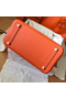 Hermes Birkin 30 Handmade Bag In Orange Epsom Leather  Replica